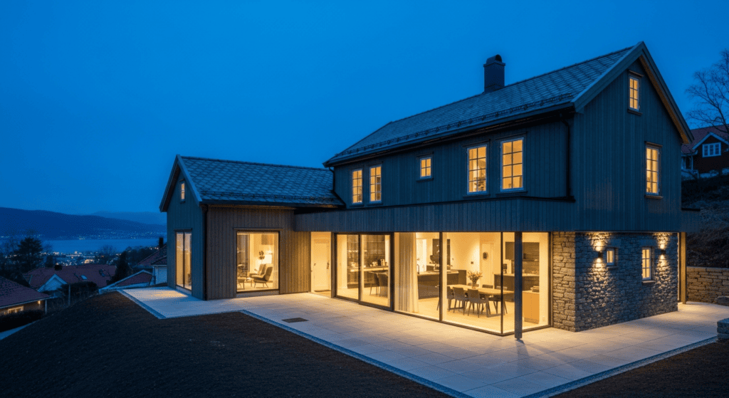 Og renoveringsarbeid av bolig i Bergen, med fokus på kvalitetsforbedring og moderne design. Perfekt for oppussingstjenester i Bergen og omegn.